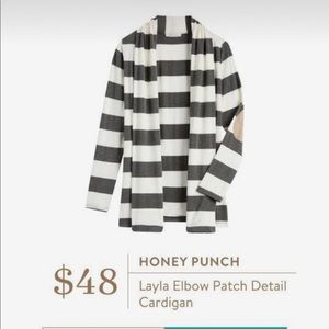 Stitch Fix Honey punch Leila elbow patch cardigan